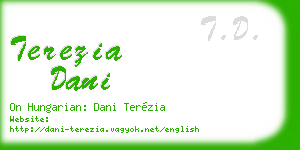 terezia dani business card